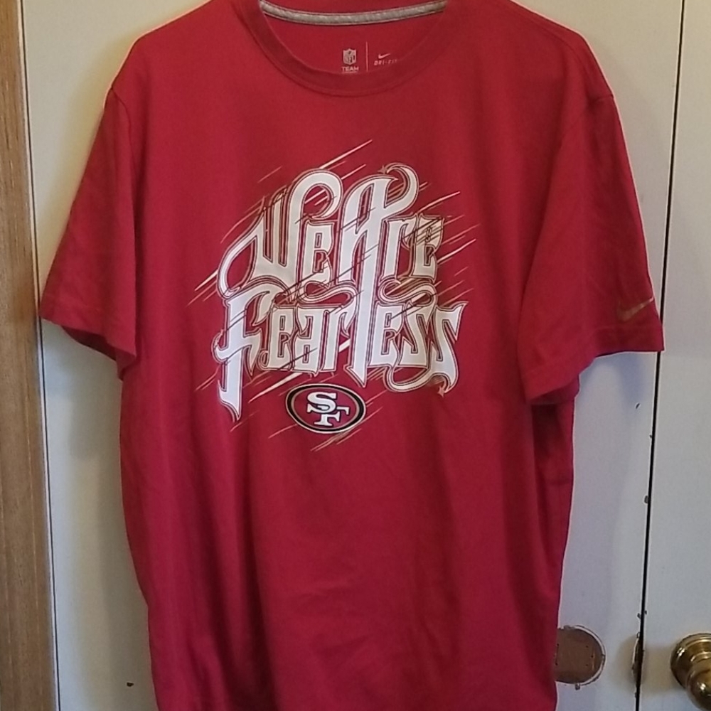 We Are Fearless 49'ers T shirt by NFL Team Apparel